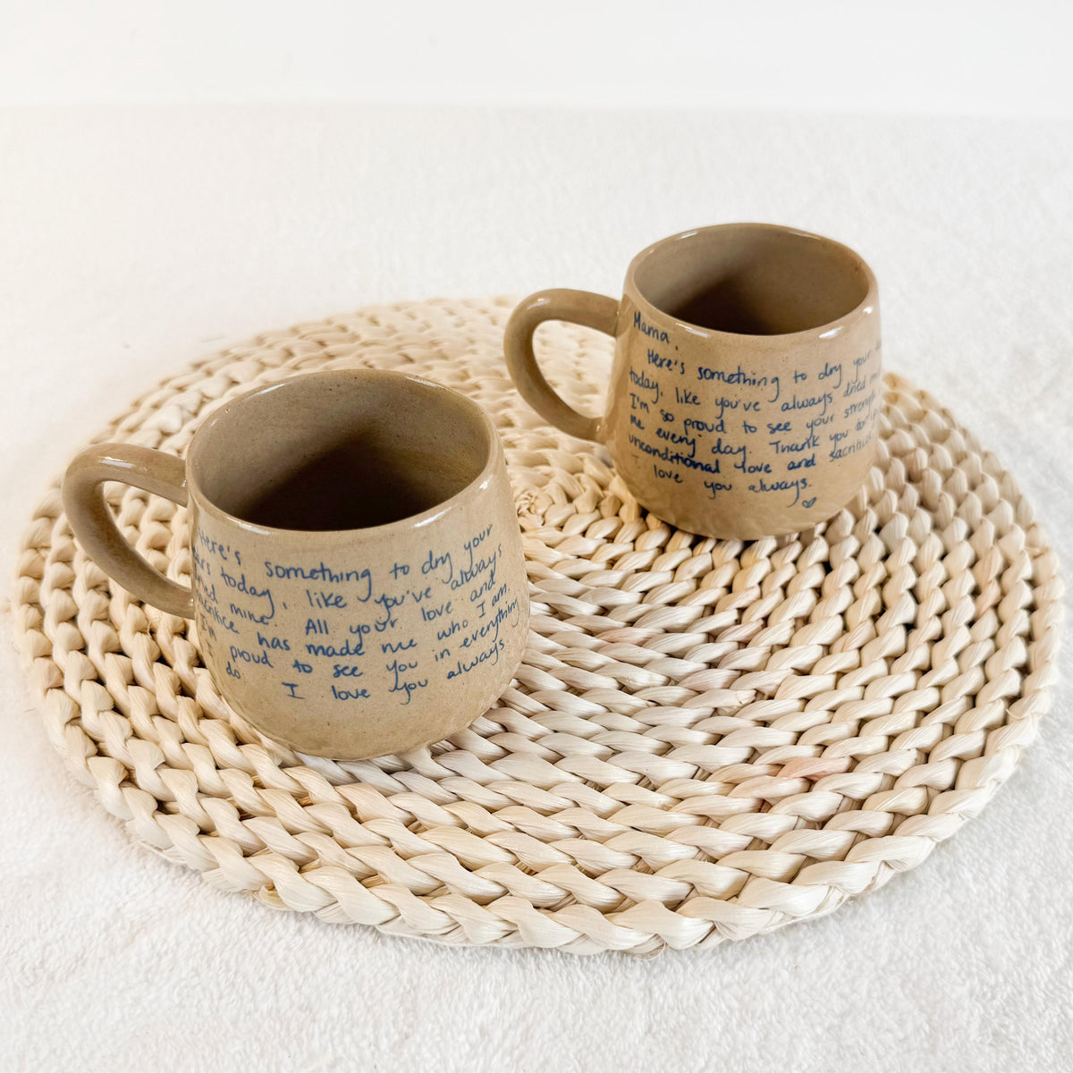 Your Own Handwritten Mug: Personalized Handmade Ceramic Mug