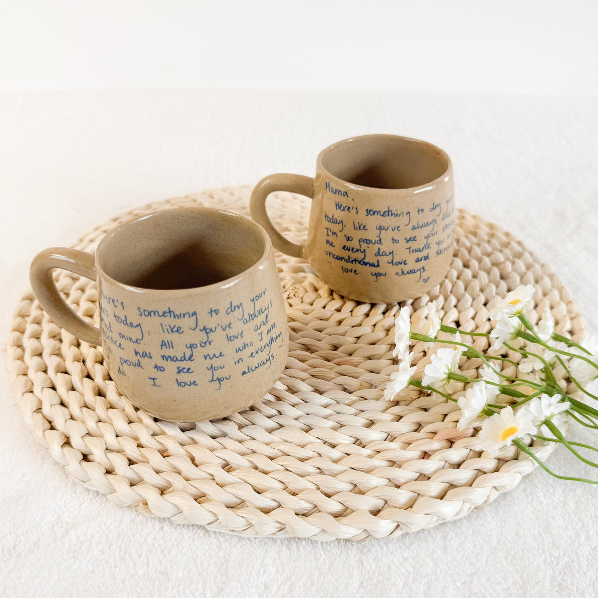 Your Own Handwritten Mug: Personalized Handmade Ceramic Mug