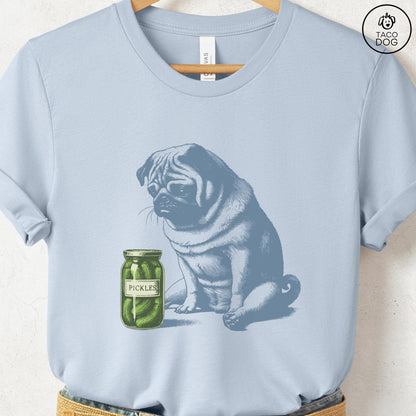 Pug Pickles T-Shirt: Pug Gift Sweatshirt or Hoodie or Tee Taco Dog