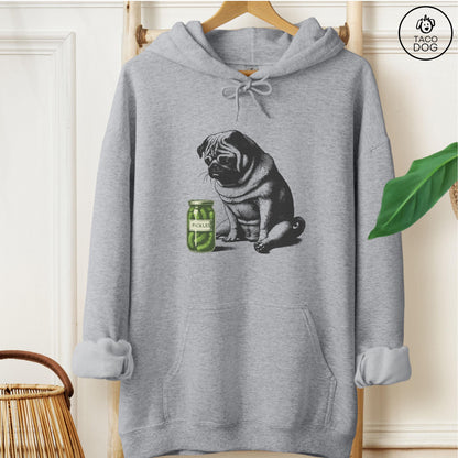 Pug Pickles T-Shirt: Pug Gift Sweatshirt or Hoodie or Tee Taco Dog