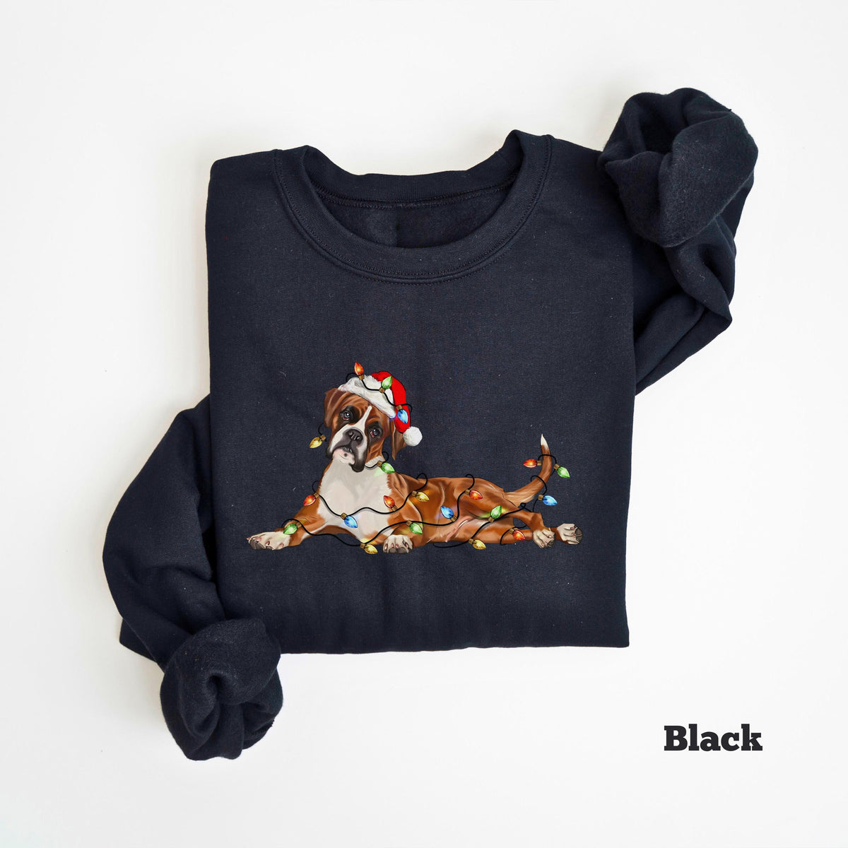 Boxer Christmas Dog Sweatshirt, Dog Christmas Shirt, Boxer Dog Mom Shirts, Gift for Dog Lover, Holiday Dog Owner Sweater, Boxer Owner Gift