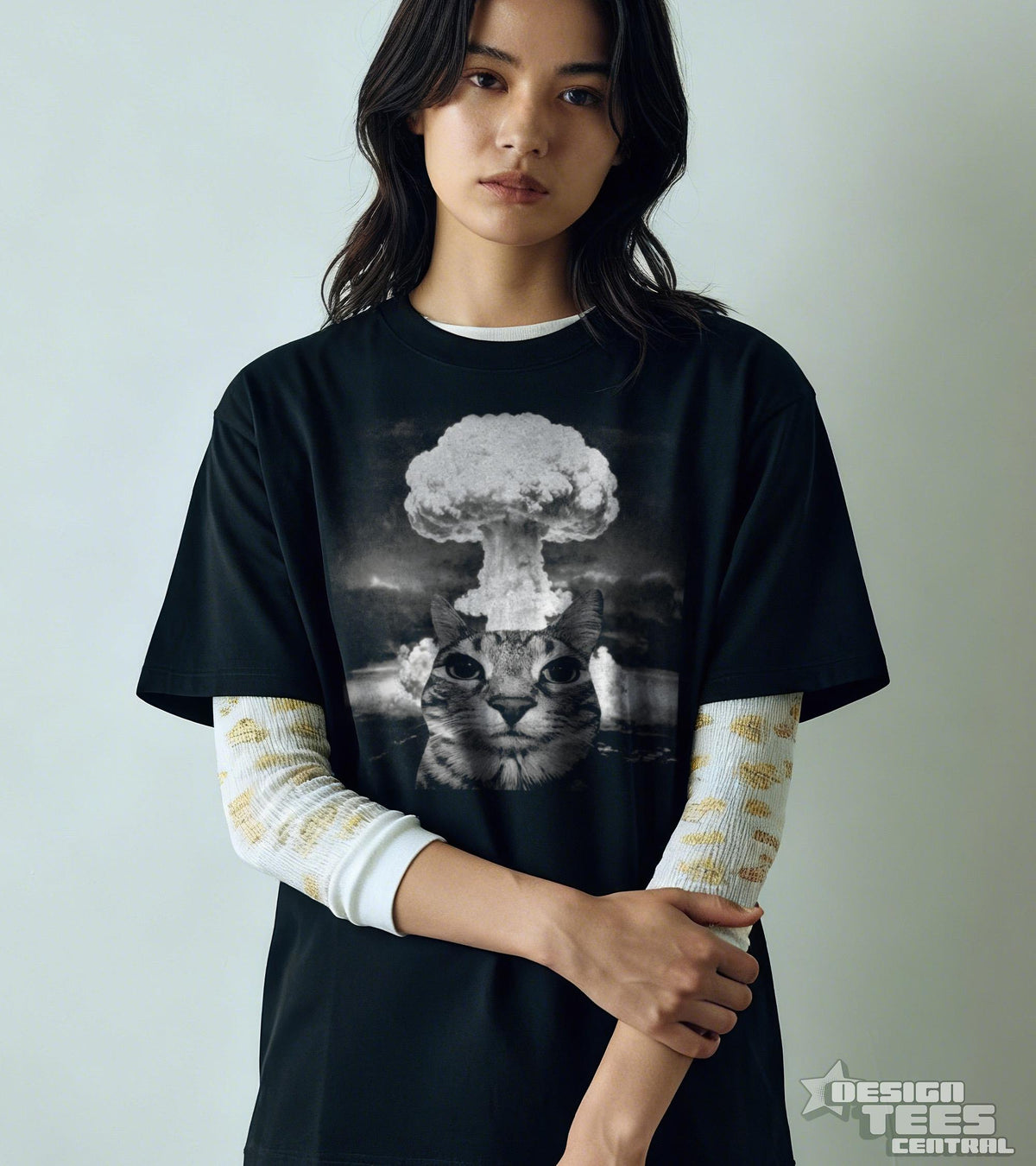 Explosion Cat T-Shirt, Funny Graphic Tee, Trendy Meme Shirt Unisex