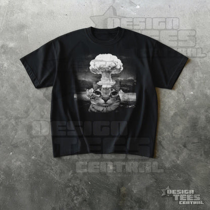 Explosion Cat T-Shirt, Funny Graphic Tee, Trendy Meme Shirt Unisex