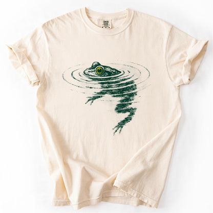 Frog Swimming T-Shirt | Funny Animal Graphic Tee