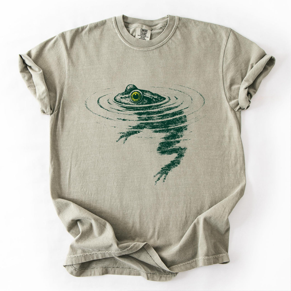 Frog Swimming T-Shirt | Funny Animal Graphic Tee