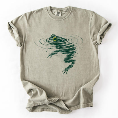 Frog Swimming T-Shirt | Funny Animal Graphic Tee