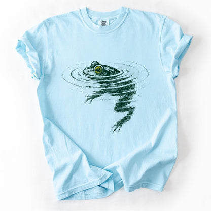 Frog Swimming T-Shirt | Funny Animal Graphic Tee