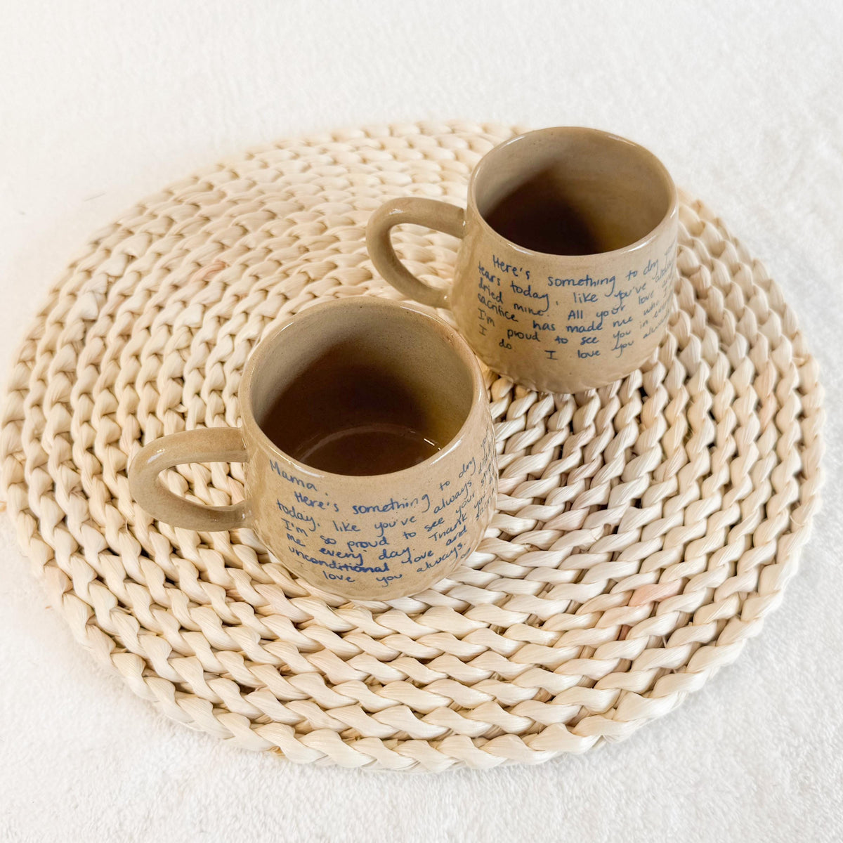 Your Own Handwritten Mug: Personalized Handmade Ceramic Mug