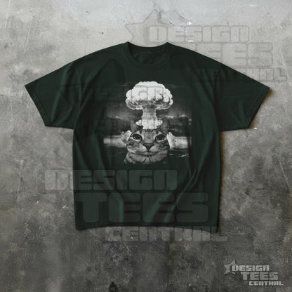 Explosion Cat T-Shirt, Funny Graphic Tee, Trendy Meme Shirt Unisex