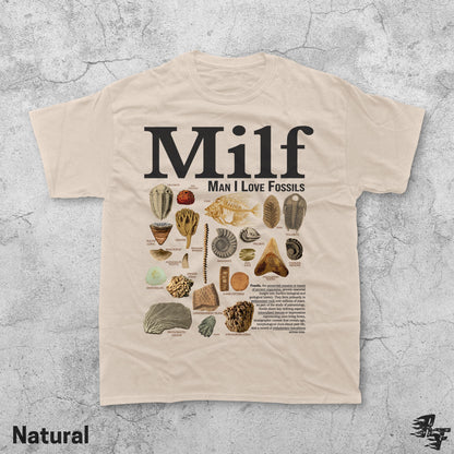 Man I Love Fossils Vintage T-Shirt, Funny Paleontology Meme Tee, Retro Geology Humor Shirt, Prehistoric 90s Y2K Graphic Top Gift
