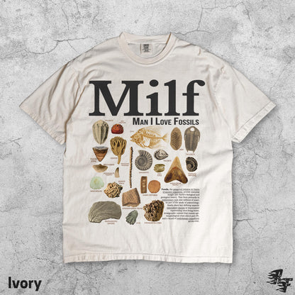 Man I Love Fossils Vintage T-Shirt, Funny Paleontology Meme Tee, Retro Geology Humor Shirt, Prehistoric 90s Y2K Graphic Top Gift