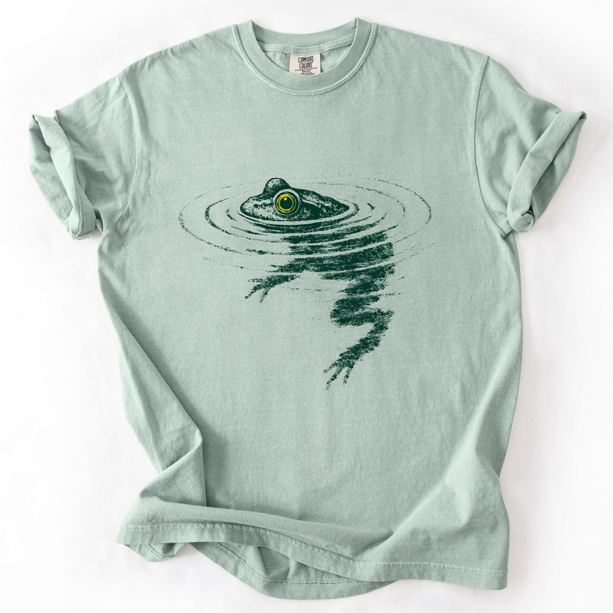 Frog Swimming T-Shirt | Funny Animal Graphic Tee