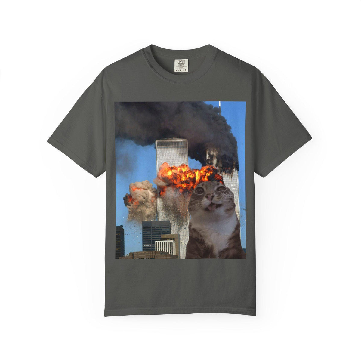 911 Rigby Cat Meme Tshirt | Funny and Offensive Gag Gift Shirt