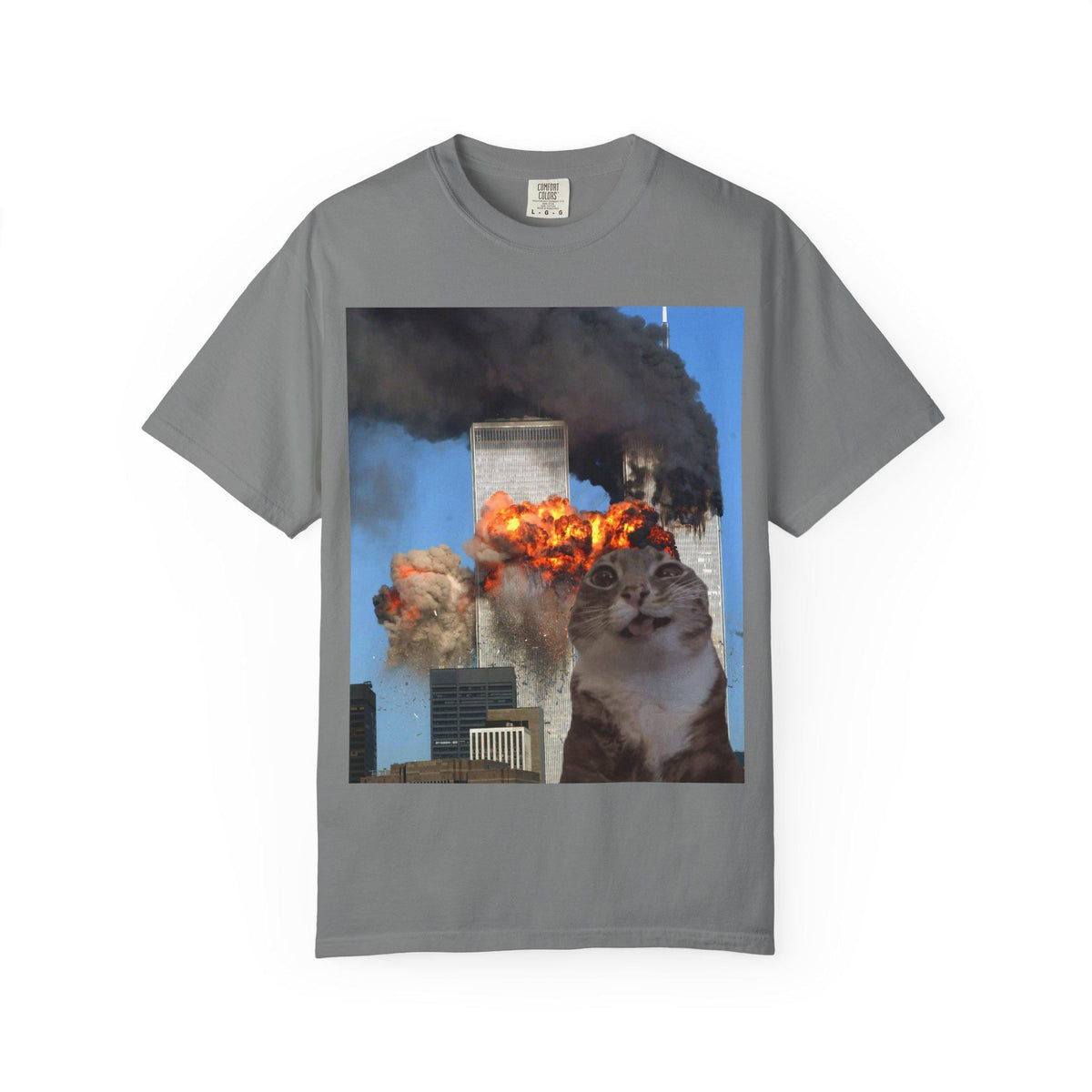 911 Rigby Cat Meme Tshirt | Funny and Offensive Gag Gift Shirt
