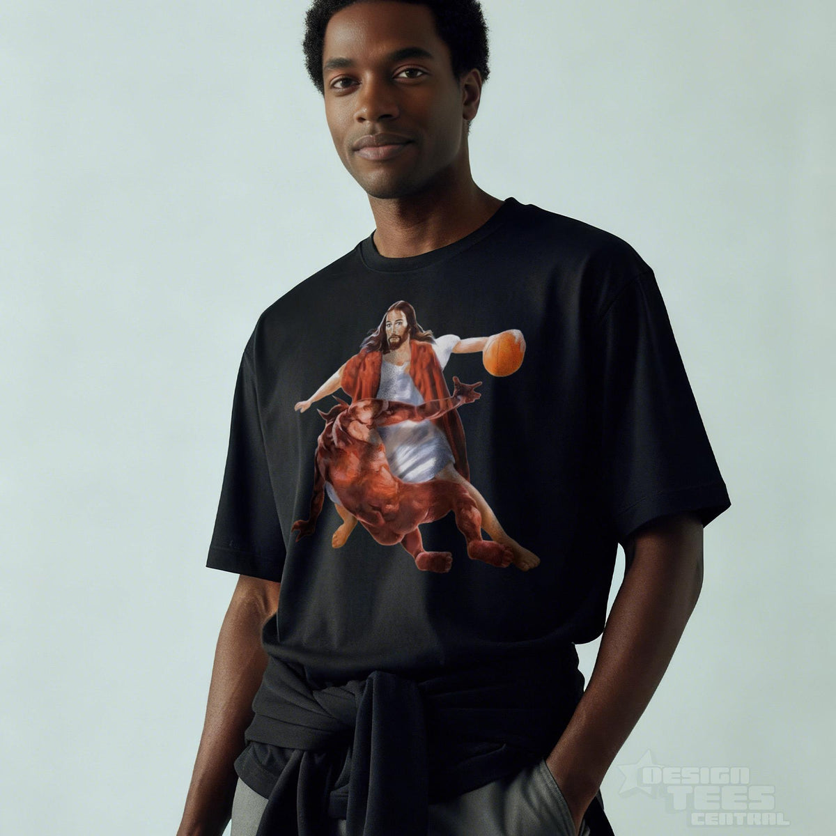 Jesus Crossing Up Satan Tshirt, Funny Meme Shirt, Christian Merch