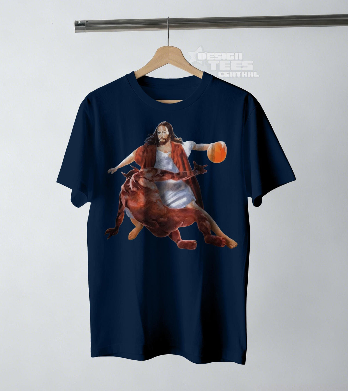 Jesus Crossing Up Satan Tshirt, Funny Meme Shirt, Christian Merch