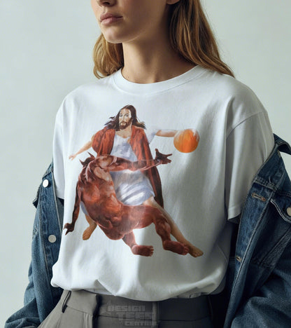 Jesus Crossing Up Satan Tshirt, Funny Meme Shirt, Christian Merch