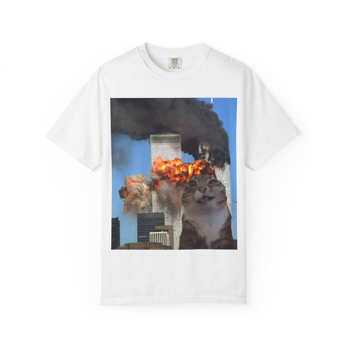 911 Rigby Cat Meme Tshirt | Funny and Offensive Gag Gift Shirt