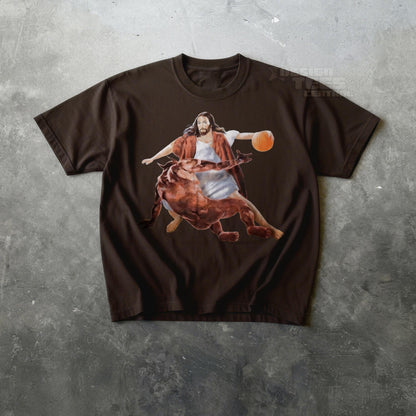 Jesus Crossing Up Satan Tshirt, Funny Meme Shirt, Christian Merch