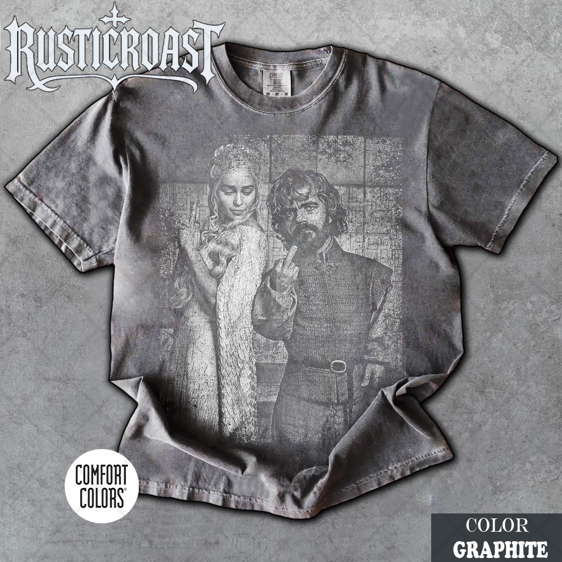 Limited Comfort Colors Daenerys and Tyrion, Retro Game of Thrones Fan T-Shirt, Gift For Women and Man Unisex T-Shirt