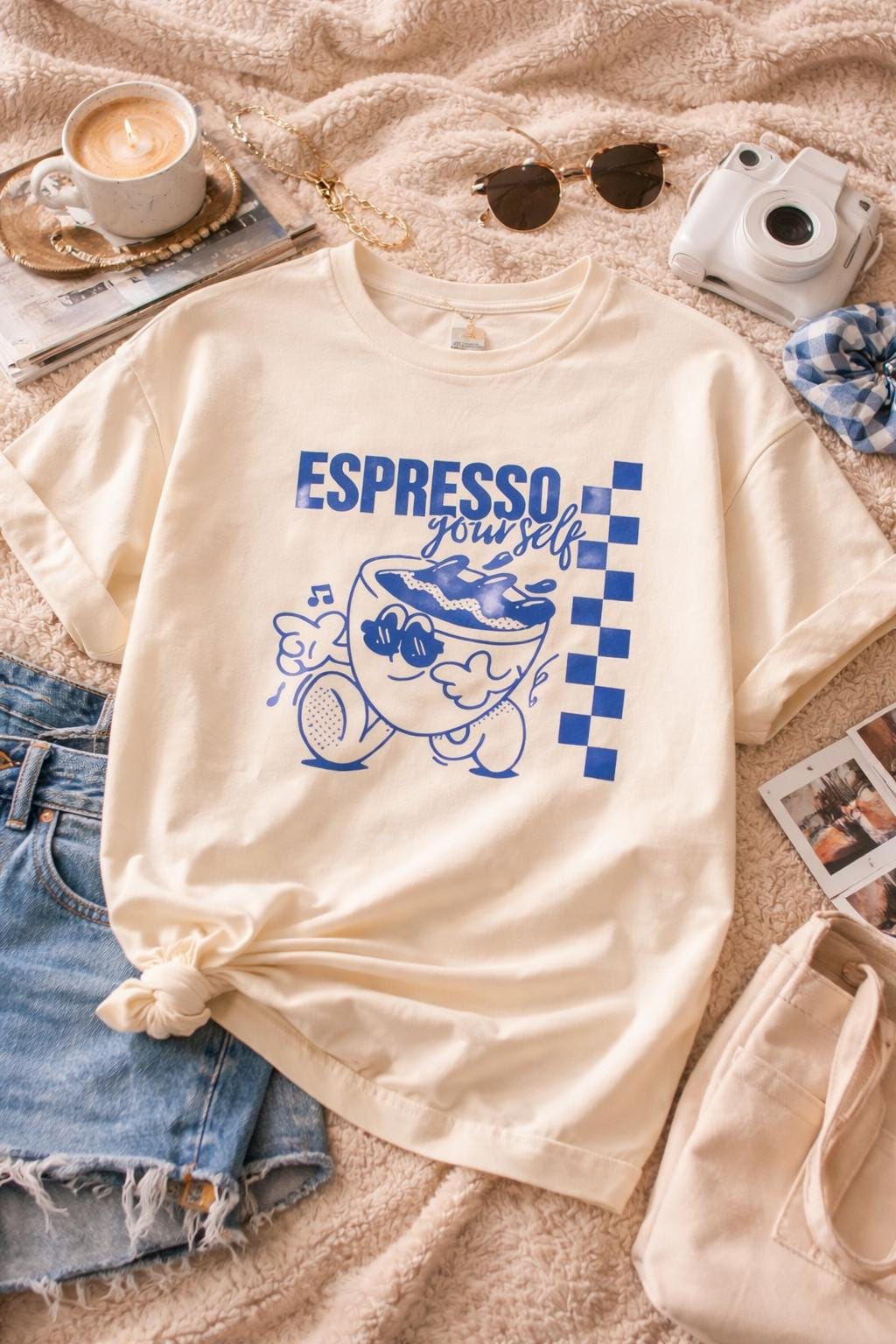 Espresso Yourself T-Shirt | Retro 90s Coffee Graphic Tee