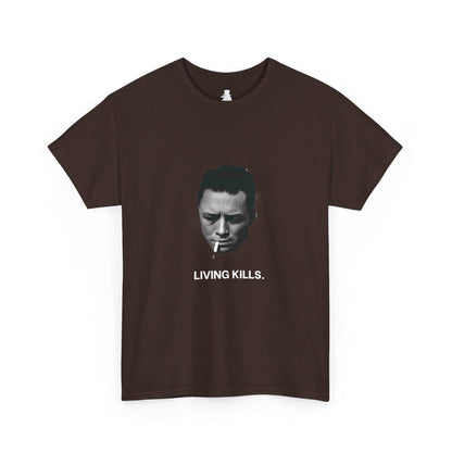 Albert Camus Living Kills Funny T-Shirt | Philosophy Lovers Gift | French Literature | Camus Smoking | Unisex