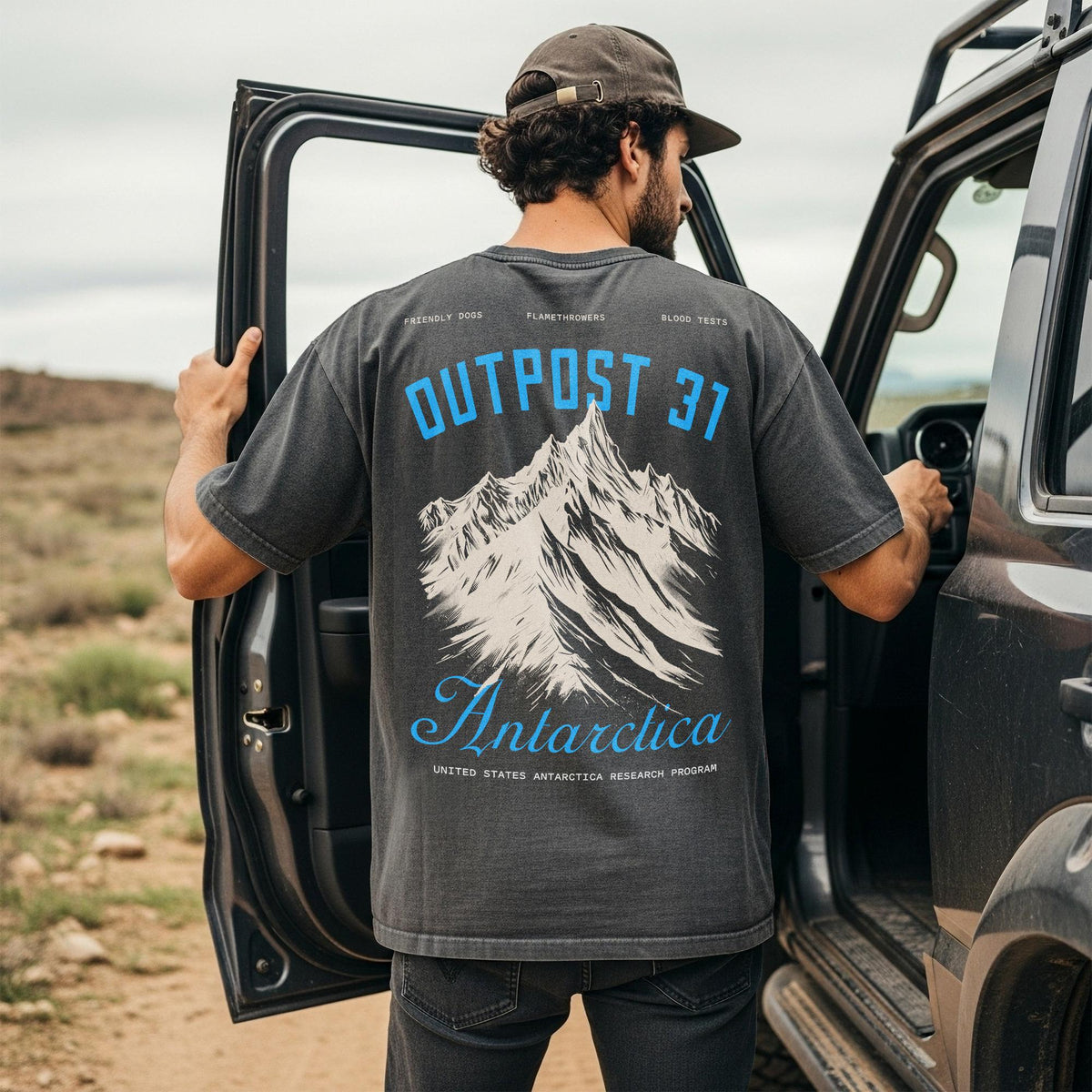 Outpost 31 Antarctica Graphic Tee: 80s Horror Movie Thing Shirt