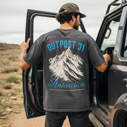 Outpost 31 Antarctica Graphic Tee: 80s Horror Movie Thing Shirt