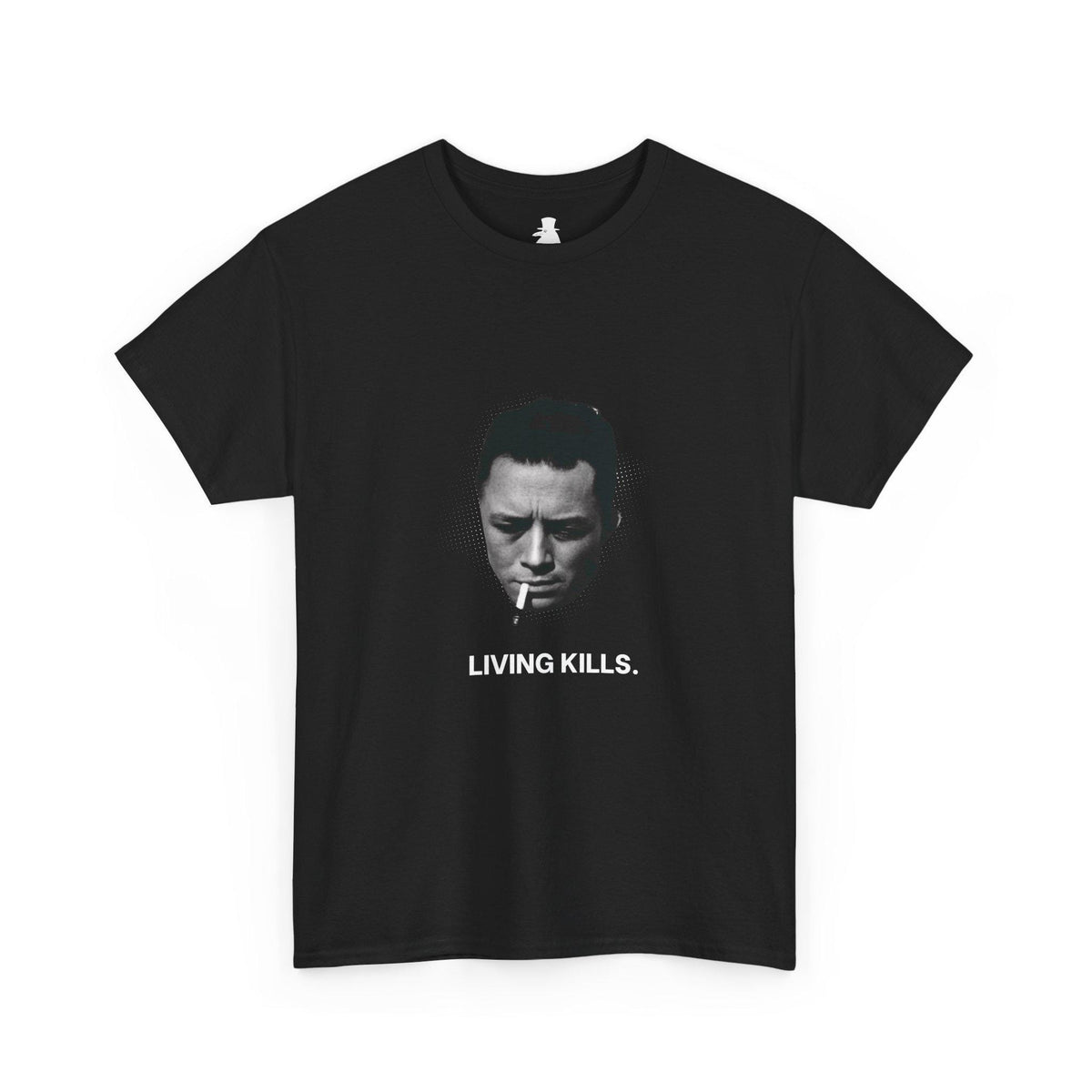 Albert Camus Living Kills Funny T-Shirt | Philosophy Lovers Gift | French Literature | Camus Smoking | Unisex
