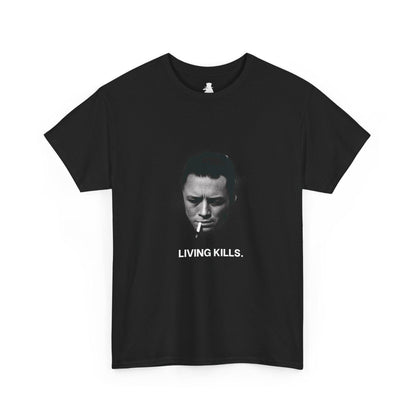 Albert Camus Living Kills Funny T-Shirt | Philosophy Lovers Gift | French Literature | Camus Smoking | Unisex