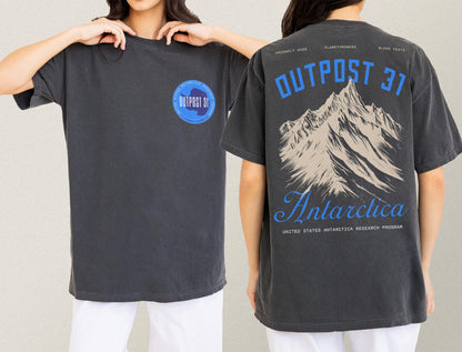 Outpost 31 Antarctica Graphic Tee: 80s Horror Movie Thing Shirt