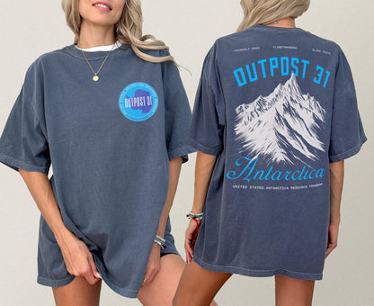 Outpost 31 Antarctica Graphic Tee: 80s Horror Movie Thing Shirt