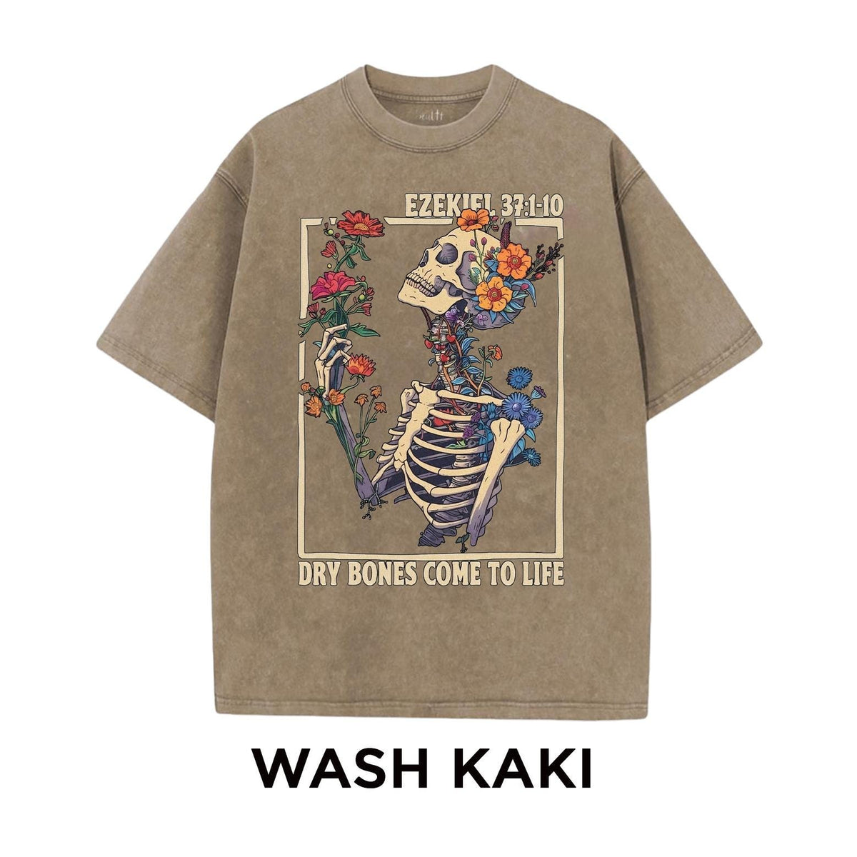 Ezekiel 37 Dry Bones Come To Life Shirt, Christian Skeleton Floral Tee, Retro Scripture Hoodie, Vintage Faith Sweatshirt, Gift for Mom