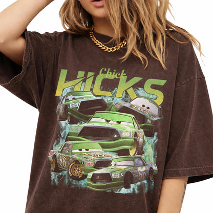 Retro Race Vehicle Comfort Colors Shirt, Animated Movie T-shirt, Auto Land Tee, Theme Park Family Vacation Tee, Fantasy World