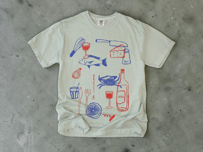 La Cuisine Shirt, French Kitchen Tshirt, Unisex Comfort Colors Tee, Foodie Gift, Chef Graphic Tee, Food Lover Gift, Trendy Cooking Shirt