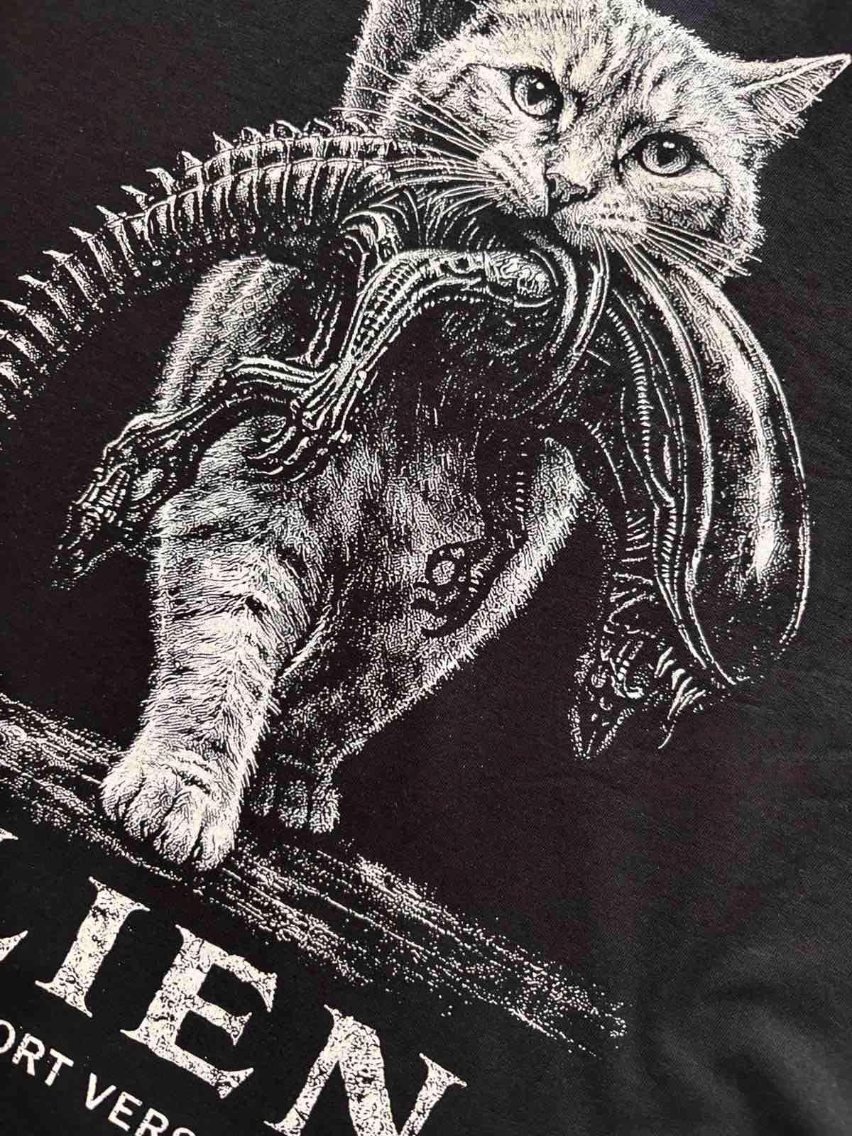 Space Creature Cat Shirt – The Short Version | Sci-Fi Horror Parody Graphic Tee
