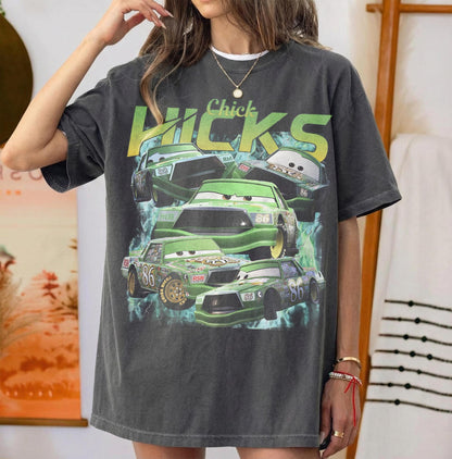 Retro Race Vehicle Comfort Colors Shirt, Animated Movie T-shirt, Auto Land Tee, Theme Park Family Vacation Tee, Fantasy World