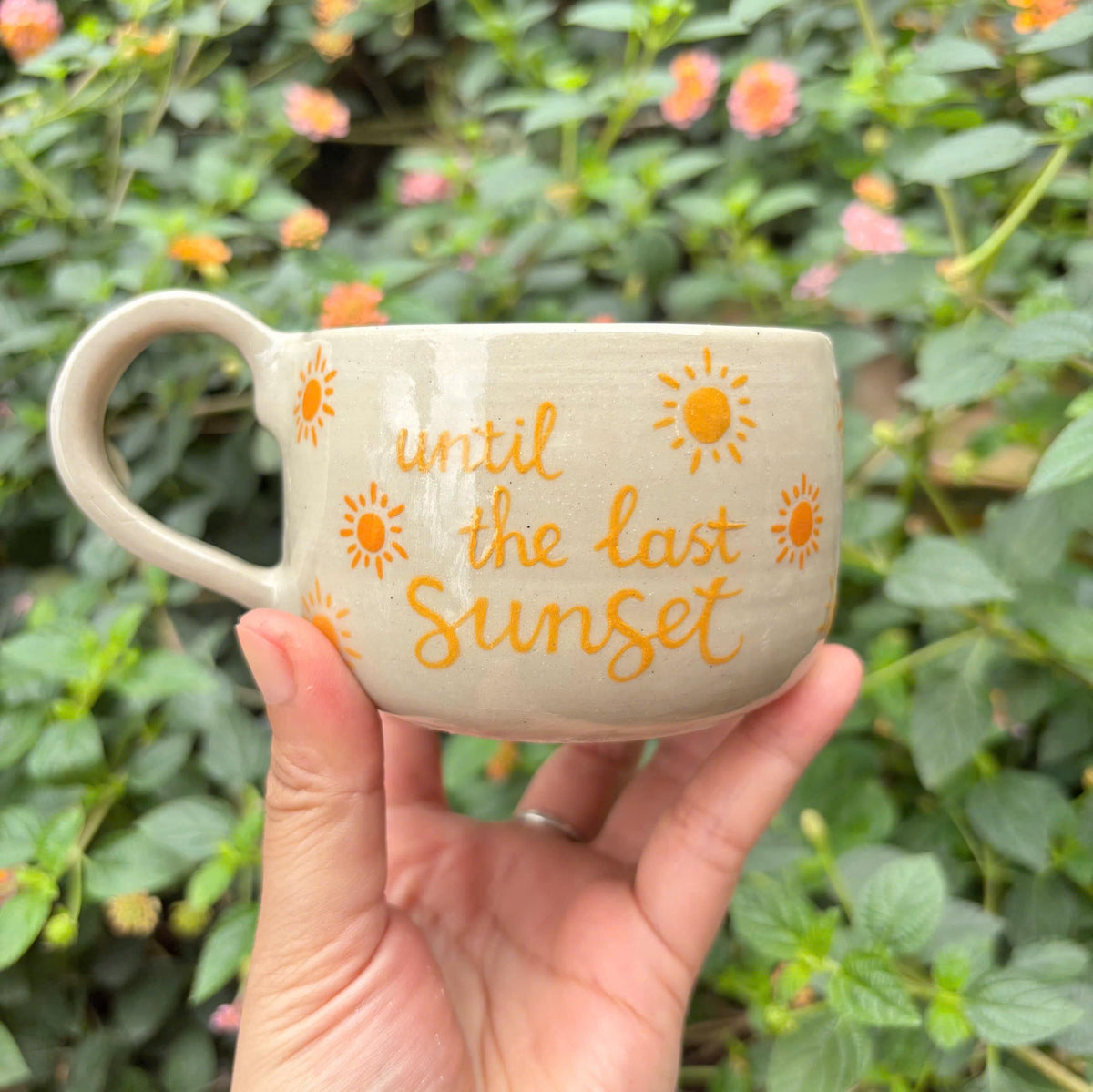 Personalized Cappuccino Cup – Custom Name Ceramic Mug, Handmade Pottery