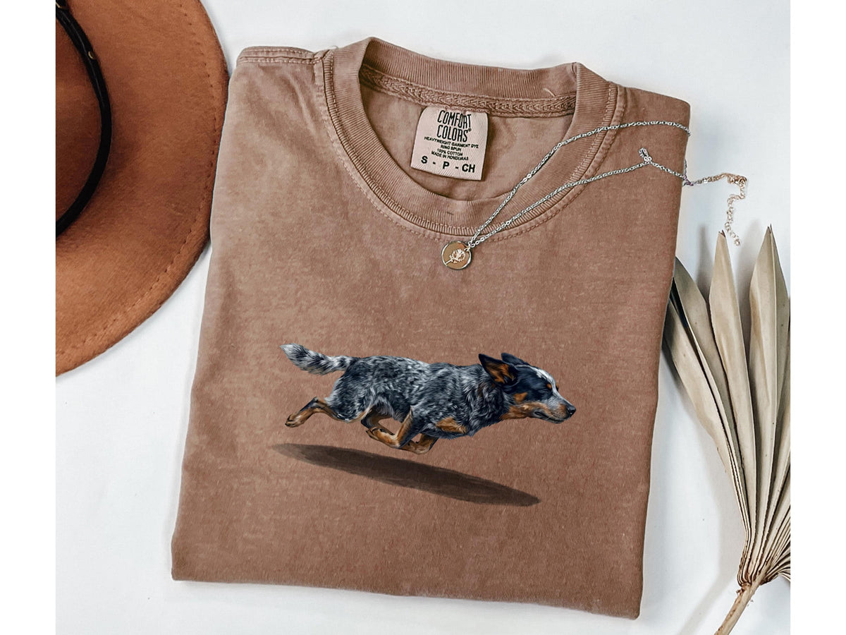 Comfort Colors®  Running  Blue Heeler Dog Mom Shirt
