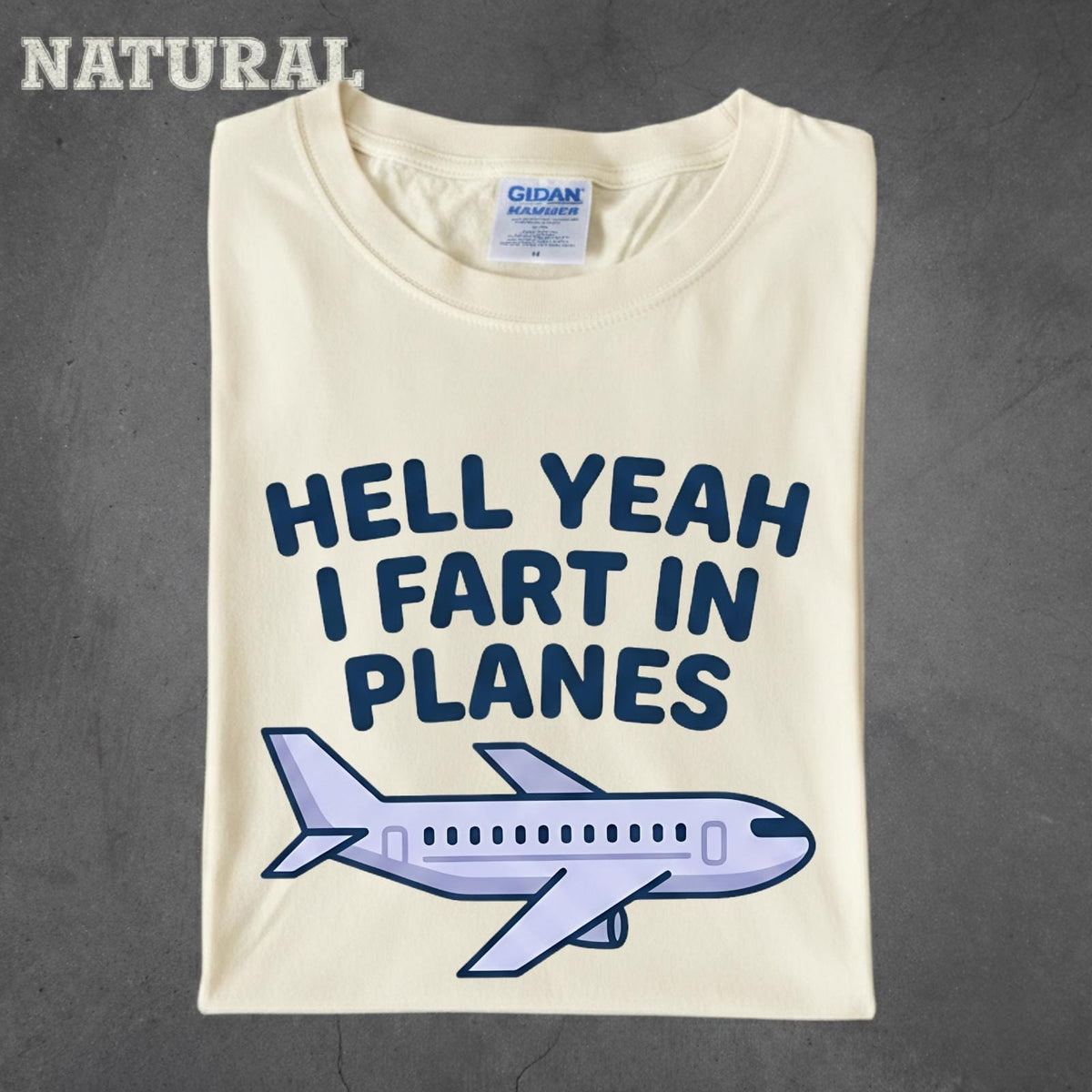 Hell Yeah I Fart In Planes T-Shirt | Funny Adult Humor Airplane Gag Gift Tee