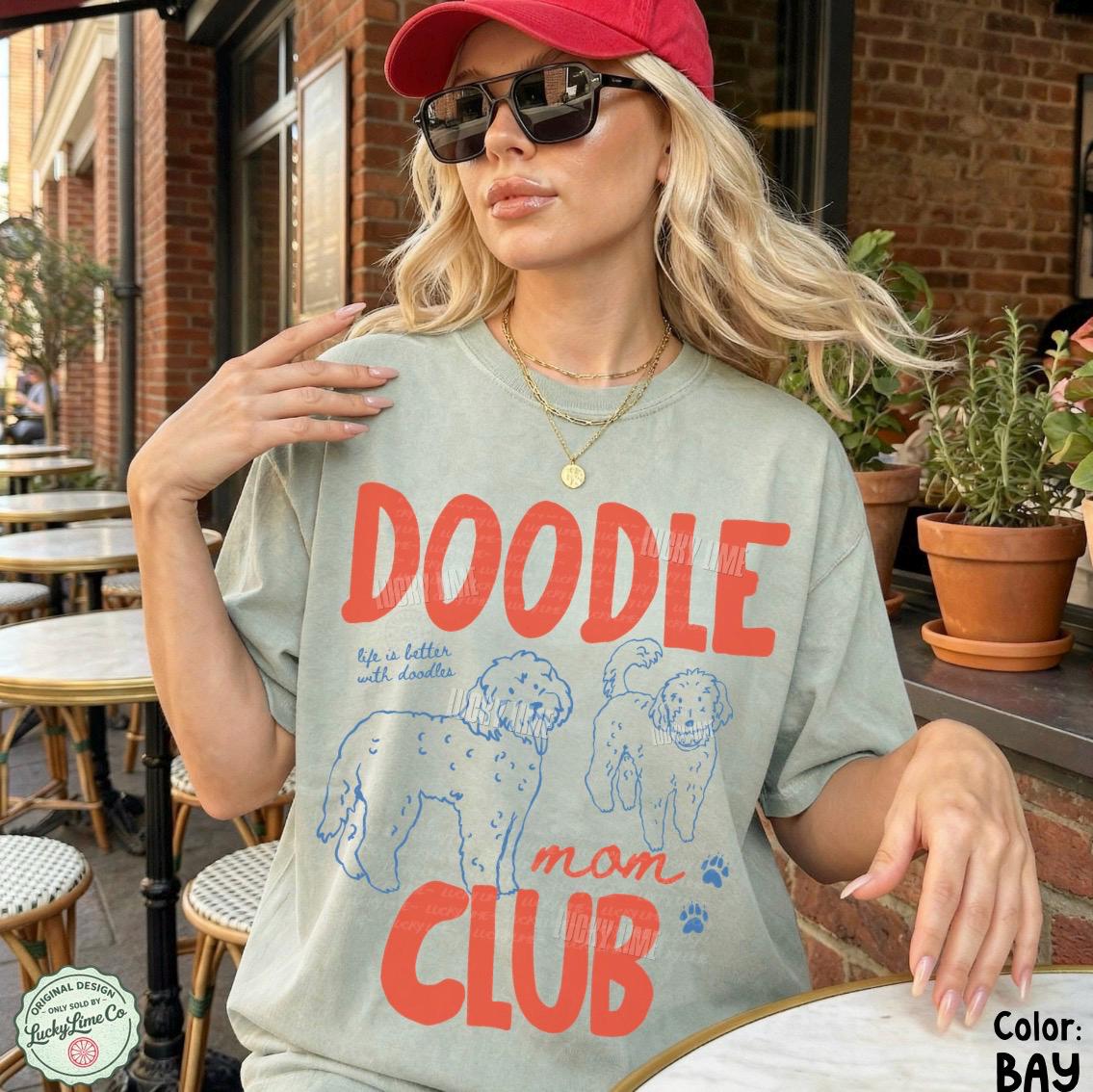 Doodle Mom Club Shirt, Goldendoodle Shirt, Labradoodle Tshirt, Dog Mom Shirt, Dog Mama Graphic Tee, Pet Parent Gift, Fur Mama Tee
