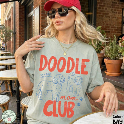 Doodle Mom Club Shirt, Goldendoodle Shirt, Labradoodle Tshirt, Dog Mom Shirt, Dog Mama Graphic Tee, Pet Parent Gift, Fur Mama Tee