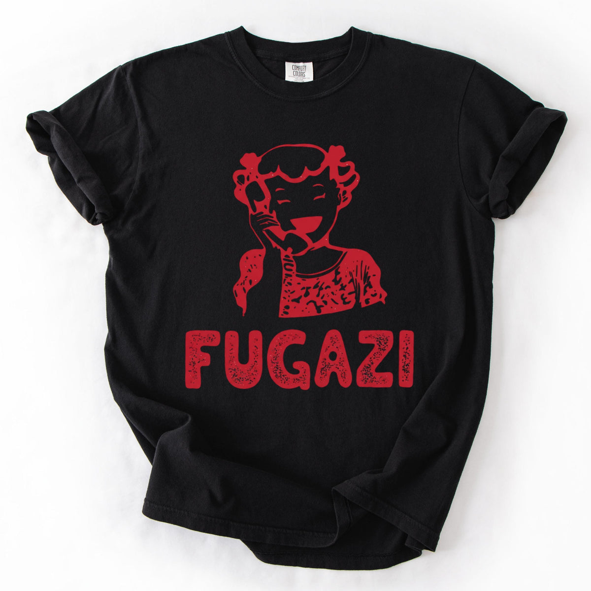 Retro Fugazi Unisex Tee, Bold Music Statement Shirt, Vintage Punk Rock Graphic Top, Aesthetic Band Merch, Music Lover Gift, Indie Concert