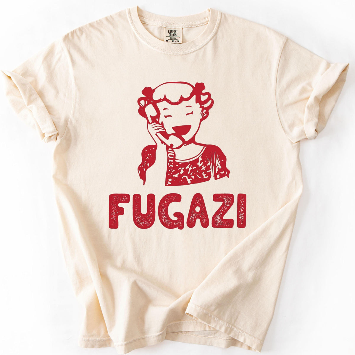 Retro Fugazi Unisex Tee, Bold Music Statement Shirt, Vintage Punk Rock Graphic Top, Aesthetic Band Merch, Music Lover Gift, Indie Concert