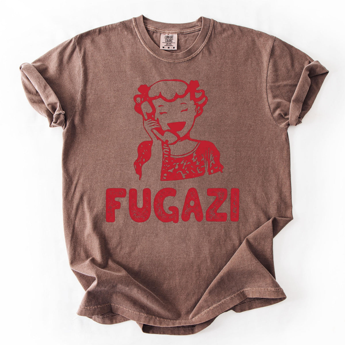 Retro Fugazi Unisex Tee, Bold Music Statement Shirt, Vintage Punk Rock Graphic Top, Aesthetic Band Merch, Music Lover Gift, Indie Concert