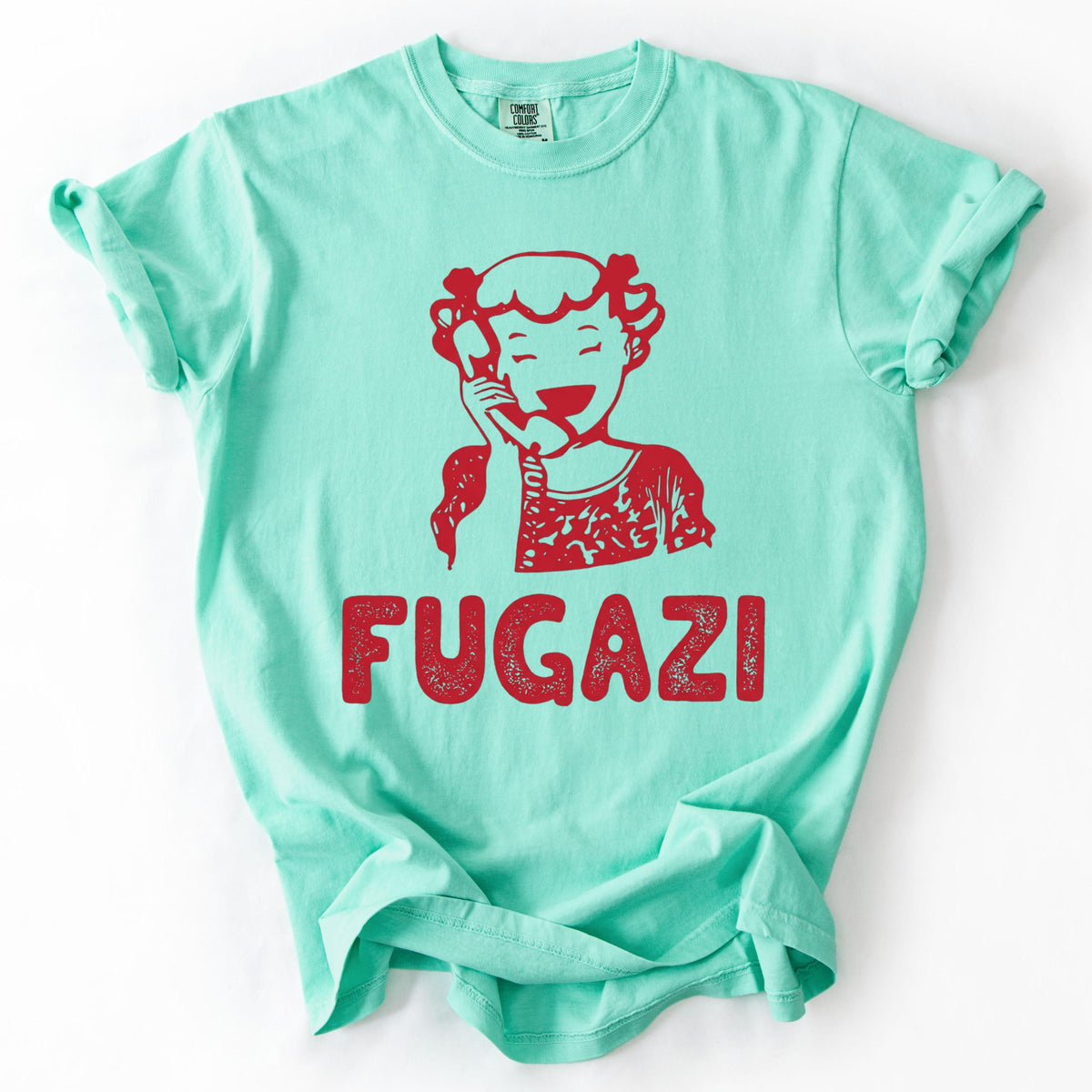 Retro Fugazi Unisex Tee, Bold Music Statement Shirt, Vintage Punk Rock Graphic Top, Aesthetic Band Merch, Music Lover Gift, Indie Concert