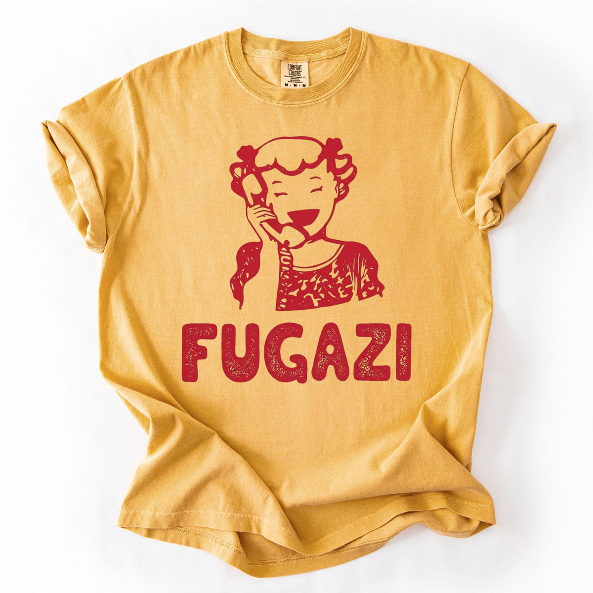 Retro Fugazi Unisex Tee, Bold Music Statement Shirt, Vintage Punk Rock Graphic Top, Aesthetic Band Merch, Music Lover Gift, Indie Concert