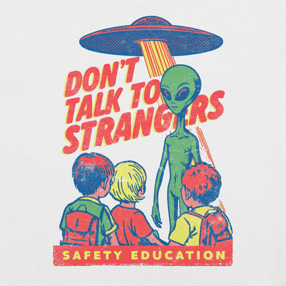 Retro Alien Safety Education Shirt, 80s Sci Fi UFO Graphic Tee