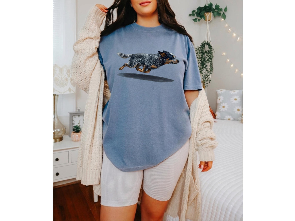 Comfort Colors®  Running  Blue Heeler Dog Mom Shirt