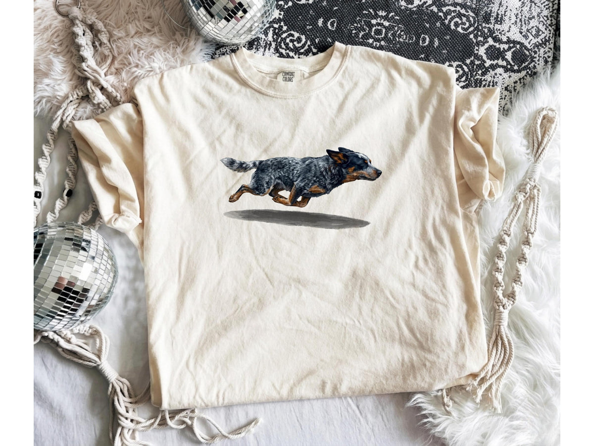 Comfort Colors®  Running  Blue Heeler Dog Mom Shirt
